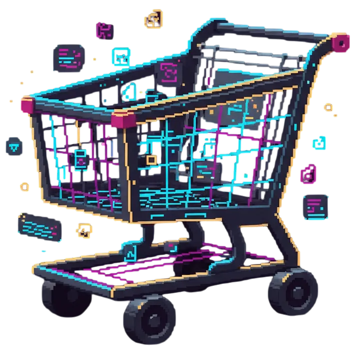 Ecommerce website mockup showing modern storefront