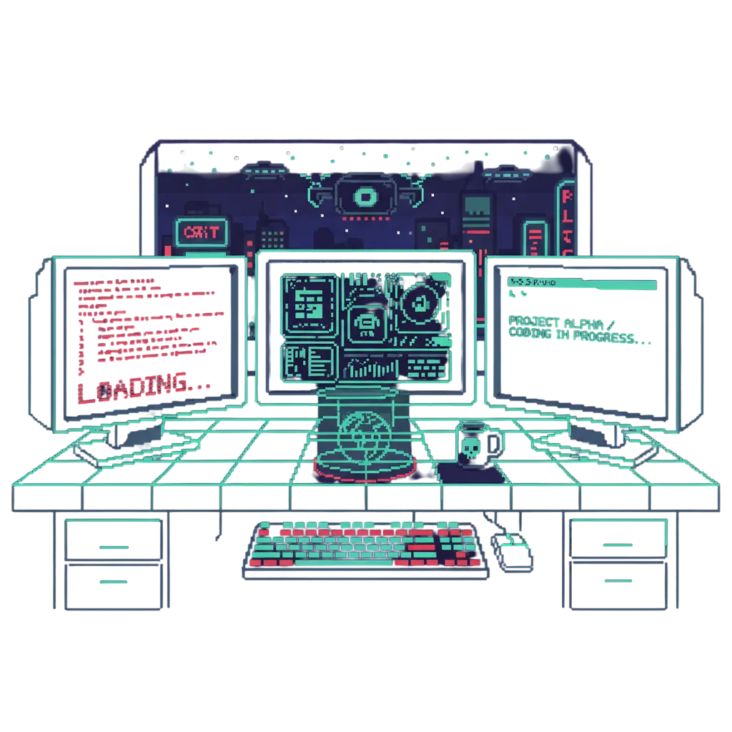 Custom web development illustration